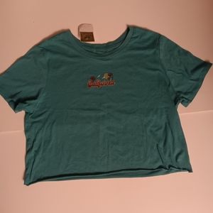 Social Scene Graphic Crop Top large
